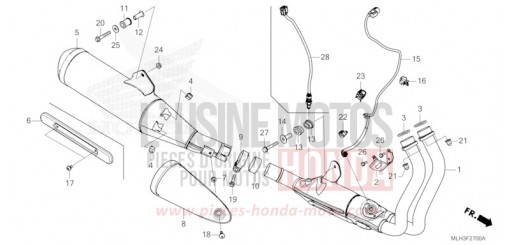 EXHAUST MUFFLER CMX500A2S de 2025